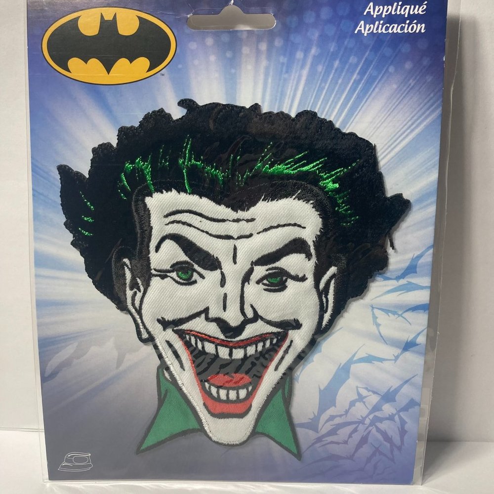 Joker Embroidered Iron On Applique Transfer Large 5 Inch Patch DC Comics